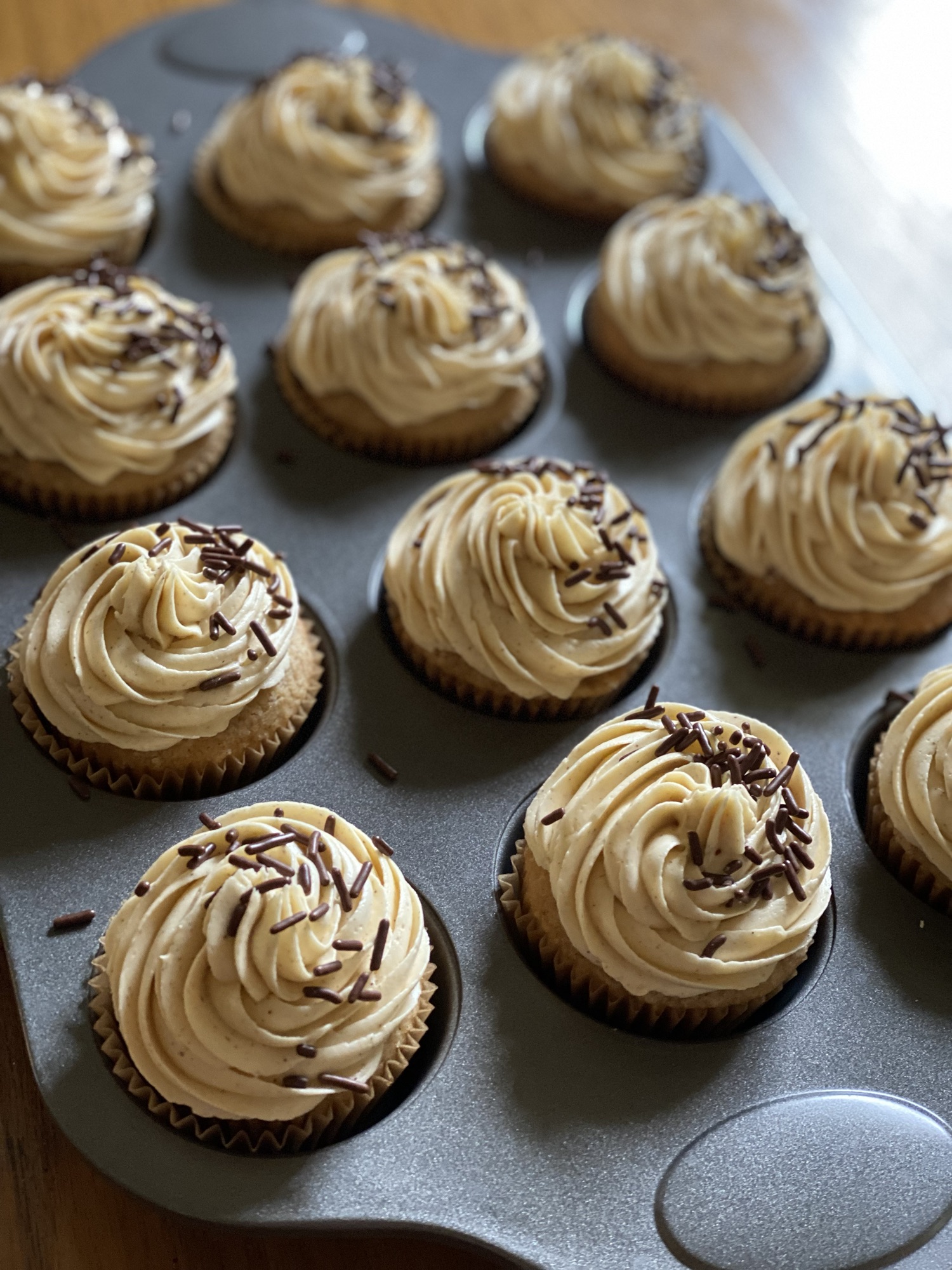 Coffee Cupcakes with Baileys Buttercream